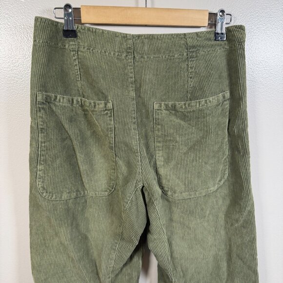 We the Free Corduroy Pants Size 26 Button Fly Pleated Straight Leg High Rise - Picture 8 of 10